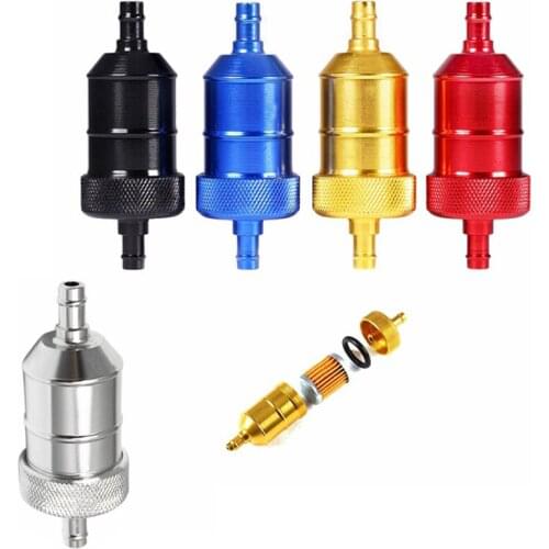 5 Color Petrol Gas Fuel Filter Cleaner suitable For 8mm most motorcycles and bicycles ATV Quad Inline Oil Gas Fuel Filter