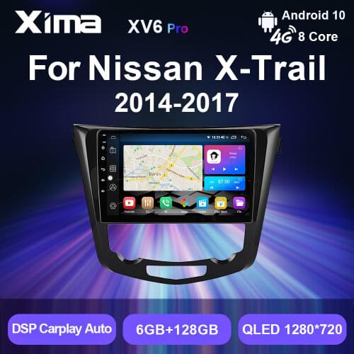 XIMA Pro 2 Din Android 10 DSP dvd Carplay Car Radio Multimedia Player For Nissan X-Trail Qashqai j11 j10 2014 - 2019 Navi gps