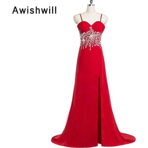 Awishwill Womens Evening Chiffon Dresses