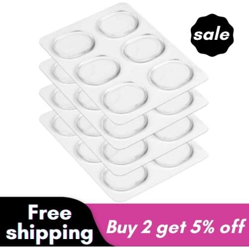 24 Pieces Drum Dampeners, Drum Damper Gel Pads Drum Silencers Non-Toxic Soft Silicone Drum Mute For Drums Tone Control (Clear)