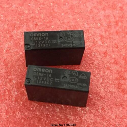 Free shipping new original relay 50pcs/lot G5NB-1A-12VDC G5NB-1A-DC12V G5NB-1A-12V G5NB-1A 12VDC 3A 4Pin
