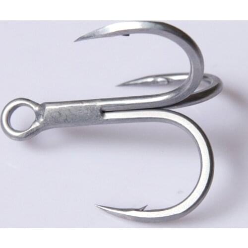 Big Game 4X #4-#5/0 Triple Anchor Hooks New Anti-Rust Coating Hand-Grinded fishing Hook For Saltwater Lure Fishhooks
