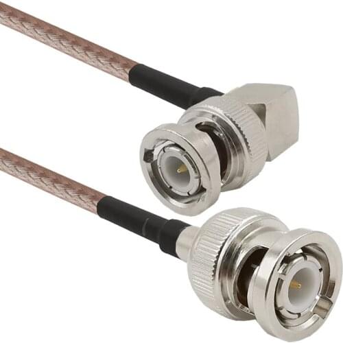 BNC Male to BNC Male Right Angle RG316 Coax cable Plug to Plug connector Camera SDI Video line. Camera RF coaxial cable