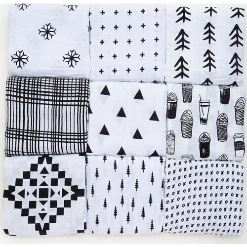 Organic Cotton Baby Blanket Newborn Muslin Swaddle Wrap Infantil Toddler Bedding Quilt Sleeping Blanket Kid Stroller Accessories