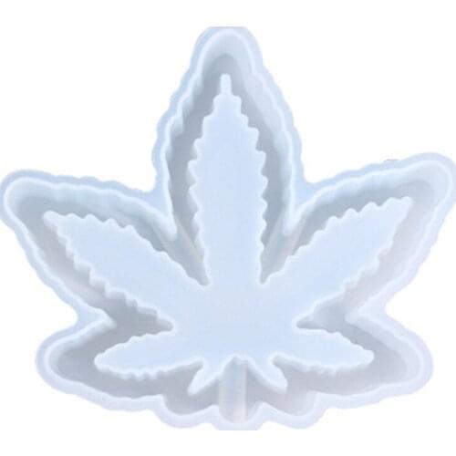 Crystal Epoxy Resin Mold DIY Crafts Maple Leaf Ashtray Casting Silicone Mould AXYD