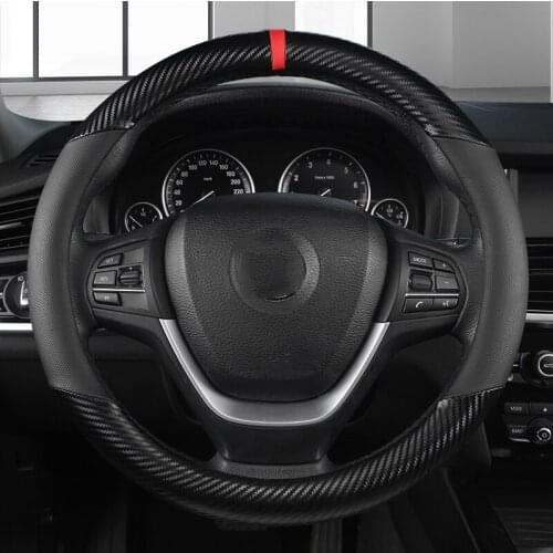 PU Leather Car Steering Wheel Cover for CX-3 CX-4 CX-5 CX-7 CX-9 Mazda 3 Axela 6 Gh Gj Demio Anti-Slip Funda Volante