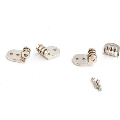 1set quality hinges for spectacle hinges for plastic frame acetate frame wood horn frame nickel color screw on with screw