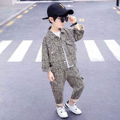 3T 4 6 8 10 12 Yrs Children Clothes Set New Baby Boys Full Sleeve Coat+Pants 2Pcs Suit For Spring Autumn Warm Baby Boys Clothes