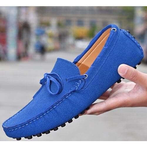 Brand Summer High Quality Soft Flat Shoes Men Casual Driving Shoes Classic Mens Loafers Slip On Lazy Man Flats Big Size 38~49