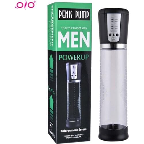 OLO Enlarge Penis Pump Penis Enlargement Device Penis Extender Vacuum Pump For Male Penis Masturbator Dick Enlargement Erection