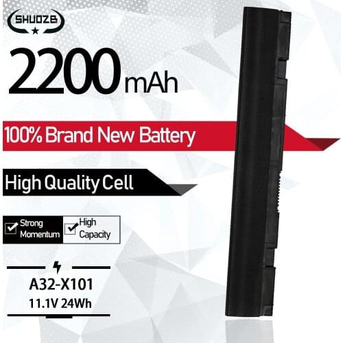 New Laptop Battery A31-X101 A32-X101 For Asus A31-X101 A32-X101 For EEE PC X101 X101C X101CH X101H Series 3 Cells 11.1V 2200mAh
