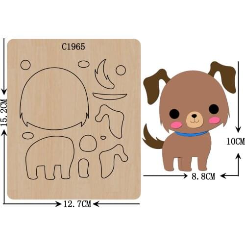 New DOG Wooden die Scrapbooking C1965 Cutting Dies