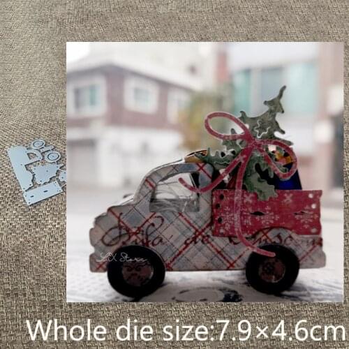 New Design Craft Metal stencil mold Cutting Dies Truck christmas tree scrapbook die cuts Album Paper Card Craft Embossing
