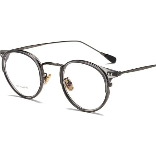 TR90 Vintage Round Glasses Frame Men Women Retro Optical Spectacle Frames Myopia Prescription Eyeglasses Clear Eyewear Oculos