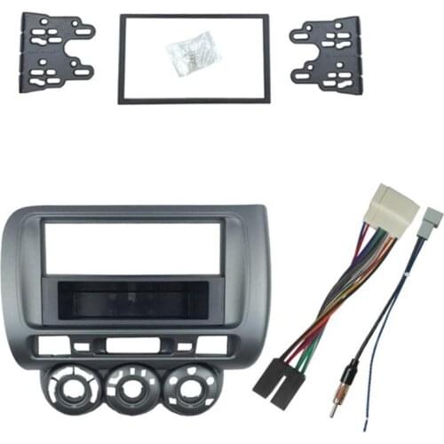 Radio Fascia for Honda Jazz City One Din Dvd Stereo Cd Panel Mount Installation Trim Kit Frame Bezel