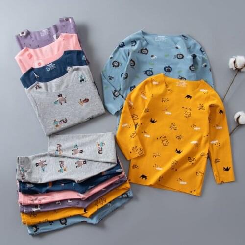 Kids pajamas for boys sleepwear set childrens pajamas teen girls pjamas sleeping clothes big boy underwear nightwear suit