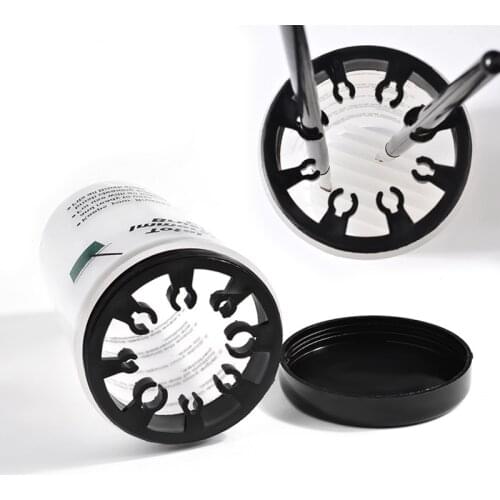 Professional Handy Holder Acrylic Pen Cleaner Cup Washing Water Container Cup Nail Art Brush Pot Tool Nail Accessories