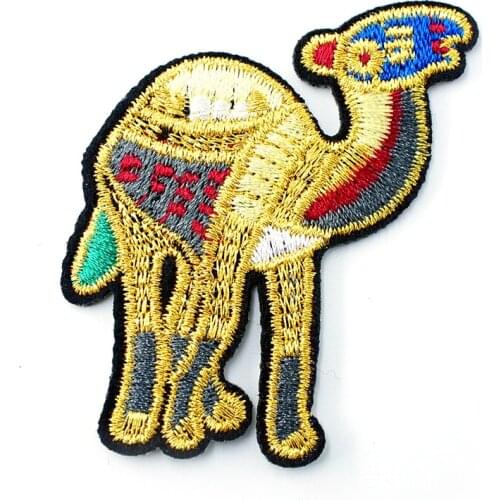 Camel Badge Size:5.4X5cm Cloth Cowboy Patch Clothes Down Jackets Decoration Applique