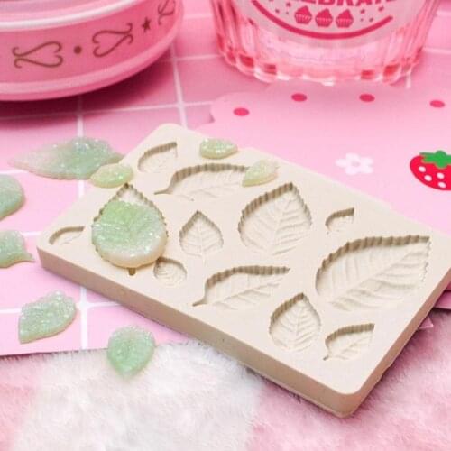 Cute Cake Decorating Moulds Rose Leaves Embellisment Tool Mould Cake Chocolate Kitchen Mold Sugar Fondant Decor Silicone Ga J9V8