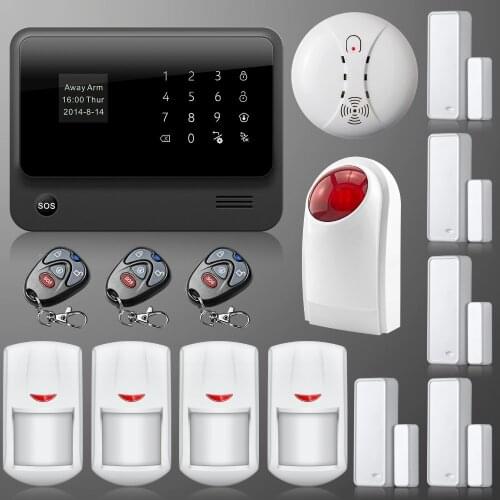 G90B plus GSM WIFI alarm system two way intercom wireless gsm home burglar alarm system APP control smart alarm system