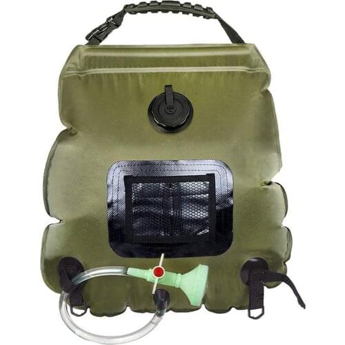 20L Portable Outdoor Shower Bag Summer Camping Travel Hiking Solar Shower Bath Water Bag Sunshine Heating Bathing Hydration Bags