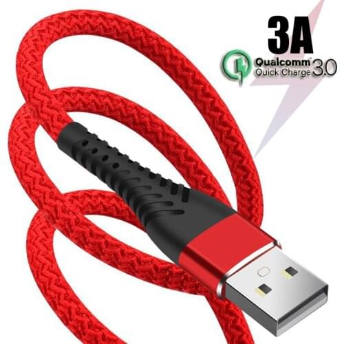 Ultra Durable 3A Micro USB Cable USB C Type-C Cable Bending-Resistant Android Phone Charging Wire for Samsung Huawei Xiaomi LG