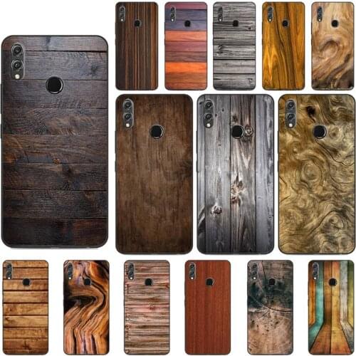 YNDFCNB Wood grain Phone Case For Huawei Honor 8 8S 8X 8A 9 9X 10 20 Lite 7C 7A 10i 20i