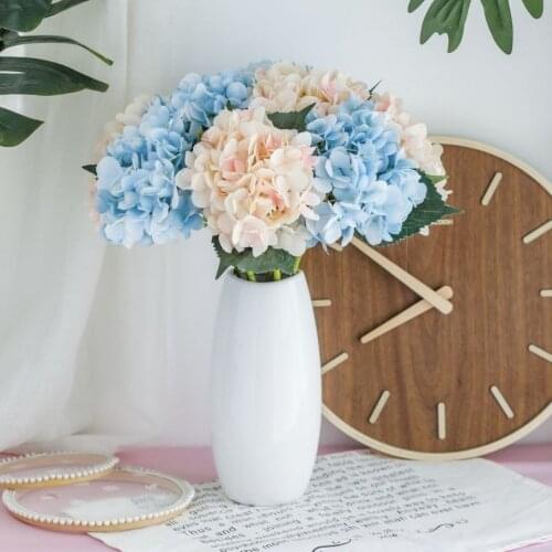1pcs European-style single artificial hydrangea flowers wedding party home decoration ornaments simulation plant fake flower