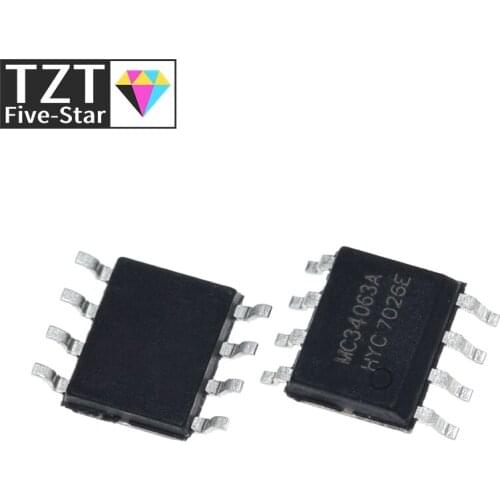 10pcs New MC34063 MC34063A 34063 SOP-8 Switching Regulator IC