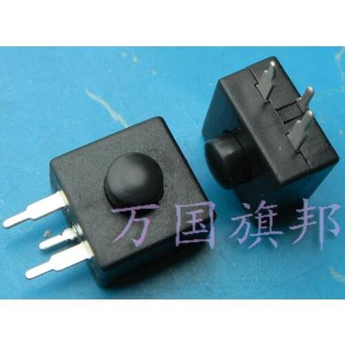 12*12*9mm 2 open 1 close self-locking push button switch side 3P