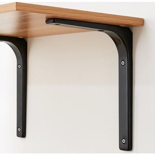 2Pcs Metal Wall Mounted Floating Brace Shelf Triangle Bracket, 75-400MM For Living Room, Bedroom, Kitchen, Balcony Decorative