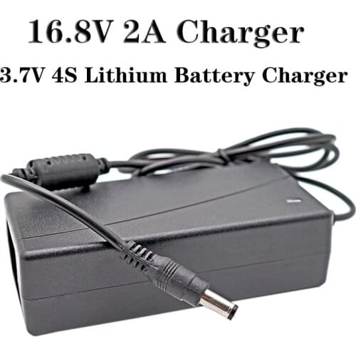 4S 16.8V 2A Li-ion universal battery charger DC: 5.5*2.1mm Smart charging protection EU/US/AU optional AC line