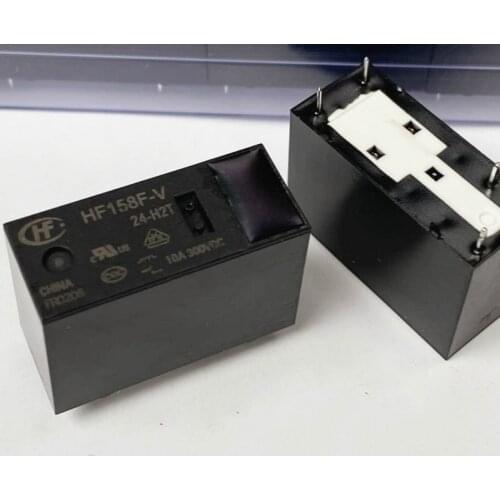 5pcs Brand New & Original HF158F-V 24-H2T 10A Magnetic Latching Relay 24V 4 Feet