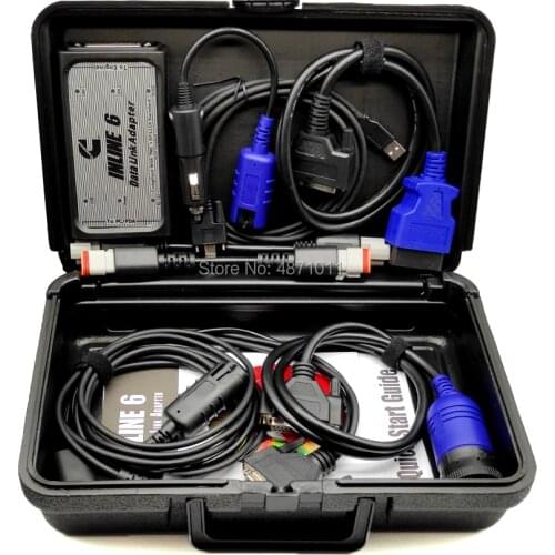 Data Link inline6 Adapter Heavy Duty Diagnostic Tool Scanner Cable inline 6 Scanner Full 8 cable Truck Diagnostic V7.62 USB