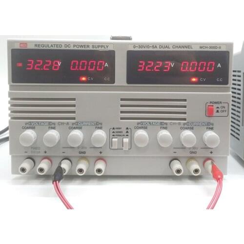 DC Power Supply MCH-305DII (30V / 5A) Dual Adjustable DC Power Supply Multifunction Digital Display Adjustable