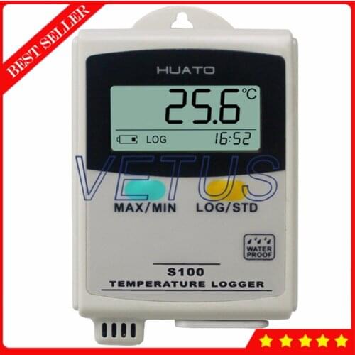 S100-TH+ 0.3C Accuracy Digital Data Logger Temperature Humidity Recorder for Use in Cold-chain Transportation HVAC Refrigerator
