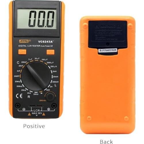 Digital LCD Meter Inductance Capacitance Resistance Tester Multimeter Crocodile Clip Measuring Tool with Bag BM4070