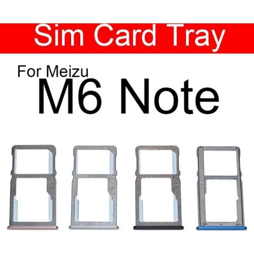 Sim Card Slot Tray Holder For Meizu Meilan Blue Charm M6 Note M6Note M721l Sim SD Memory Card Adapter Replacement Repair Parts