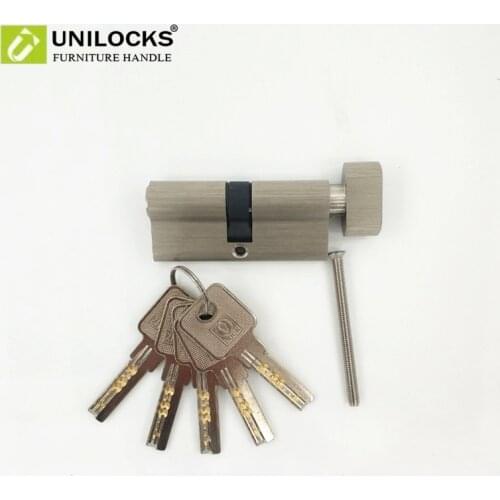 UNILOCKS Copper Core Door Locks Security Locking Cylinders (70mm=35+35mm) for 40 to 50mm Thickness Door