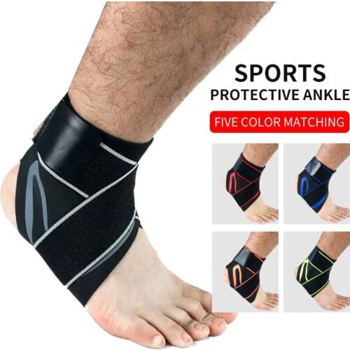 1 PCS Elastic Ankle Support Adjustable Breathable Ankle Brace Support for Sports Protection Sprains Injury Heel Wrap Sleeve
