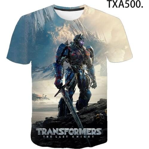 New Summer Printed Transformers 3D T-shirt Men Women Children Summer Cool Tee Tops Male Streetwear Cool T Shirt Boy girl Kids
