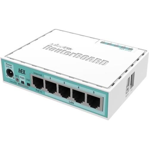 880 MHz MikroTik RB750Gr3 (hEX) Gigabit wired router, home ROS broadband soft routing, stable。Storage type:Flash memory