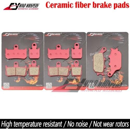 Motorcycle Ceramic Front Rear Brake Pads For Yamaha YZF R1 YZF-R1 (6 piston radial caliper) 2007-2014