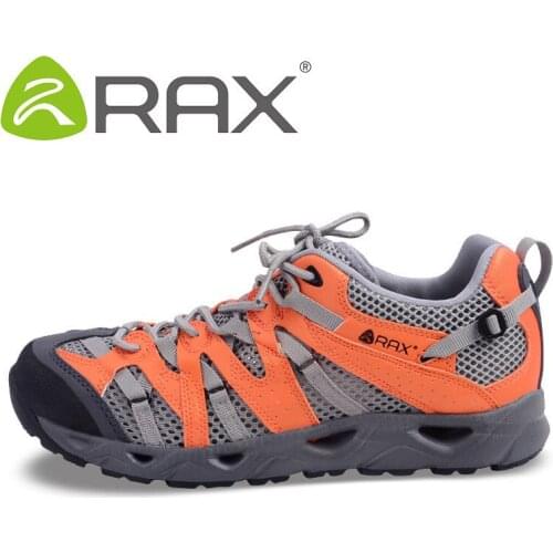RAX Men Hiking Sneakers Lightweight Breathable Sports Mountain Sneaker Lace Up Mesh Trekking Shoes for Camping #B1601
