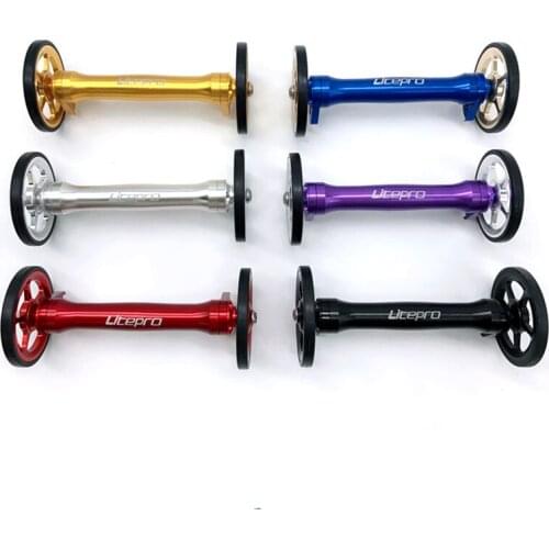 Litepro Folding Bike Aluminum Alloy Easy Wheel For Bicycle Wheels Extension Rod Lightweight 60mm