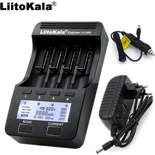Liitokala lii500 LCD Ladegerat fur 3.7V 18650 26650 18500 18640 16340 Zylindrischen Lithium-batterien 1.2V AA AAA NiMH Ladegerat