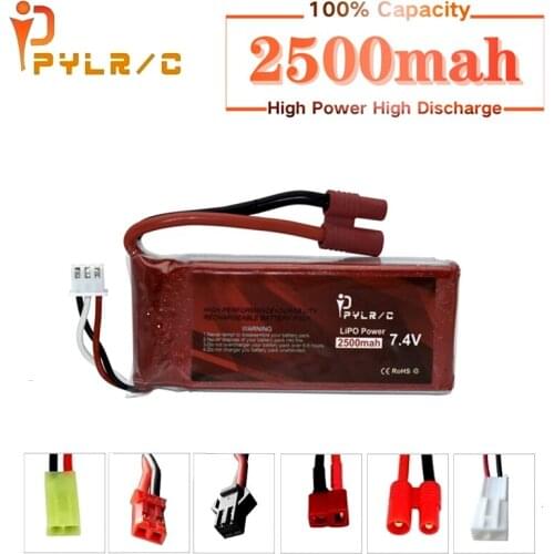 7.4v 2500mAh 45c Lipo battery for Syma X8C X8W X8G X8 RC Quadcopter Drones Spare Parts 903480 2s 7.4v Battery for RC Helicopters