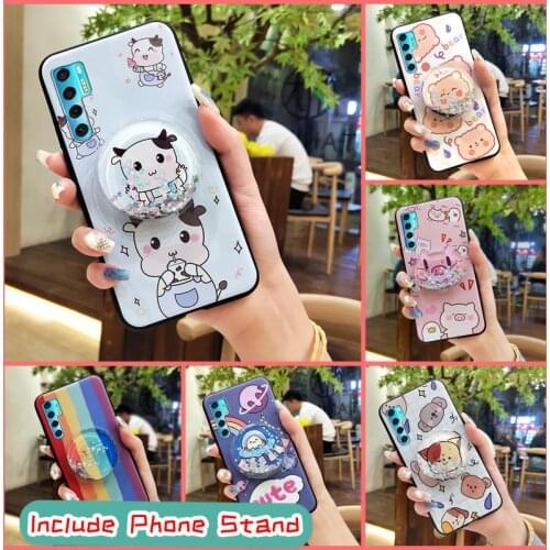 Soft Case Cute Phone Case For TCL 20 Pro 5G Anti-dust Waterproof foothold Fashion Design