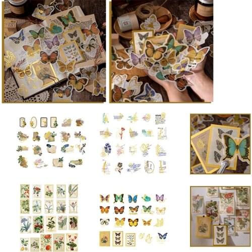 Sticker Scrapbooking Supplies Beautiful Adhesive Decorative Sticker For Gift Packaging Notebooks TS2 Scrapbooking Stamping