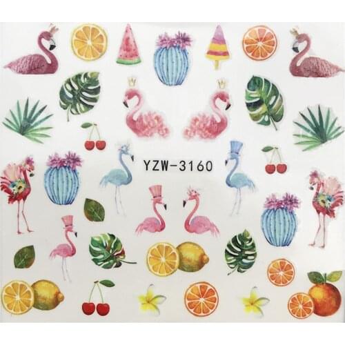 Nail Decal Nail Sticker Water Decals 3d Colorful Stickers Rhinestone Stickers Flowers Decoration Art Nail Sticker For Manicure